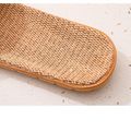 Women Flax Slippers Breathable Lightweight Tatami Slippers Open Toe Red