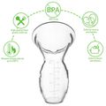 Manual Breast Pump Silicone Hand Pump for Breastfeeding 4oz/100ml White