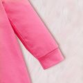 Baby Girl 95% Cotton Ruffle Long-sleeve Koala Print Pink Jumpsuit Dark Pink image 4