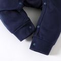 Baby Boy/Girl 95% Cotton Long-sleeve Graphic Jumpsuit Dark Blue