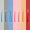 cucchiaini morbidi in silicone per bambini alimentazione per bambini bambini e neonati Rosa Scuro image 3