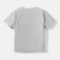 [2Y-6Y] Go-Neat Water Repellent and Stain Resistant Toddler Boy Vehicle Print Short-sleeve Tee Grey