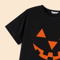 Halloween Pumpkin Face Print 100% Cotton Short-sleeve Family Matching T-shirts Multi-color