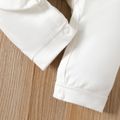 Christmas Baby Boy/Girl 95% Cotton Long-sleeve Bear & Letter Print Jumpsuit White
