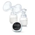 Portable Electric Breast Pump with LED Touch Screen for Breast Milk Suction and Breast Massage Blue image 1