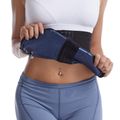 Women Waist Trainer Corset Cincher Body Shaper Girdle Trimmer Workout Fitness Shaper with Sauna Suit Effect Blue image 1