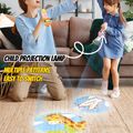 Kids Projection Flashlight Torch Lamp Toy Cute Cartoon Photo Light Bedtime Learning Fun Toys Pink