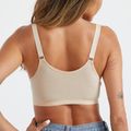 Nursing Button Front Solid Bra Nude image 2