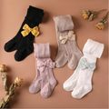 Baby / Toddler Bow Decor Plain Tights Pantyhose for Girls Pink image 2