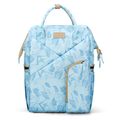 حقيبة الظهر حقيبة حفاضات خفيفة للغاية سعة كبيرة حمل حقيبة الأم متعددة الوظائف الضوء الأزرق image 1