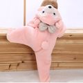 Baby Bear Design 3D Hooded Fluffy Long-sleeve Jumpsuit Pink image 5