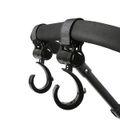 Stroller Hooks Multifunction 360° Rotating Firm Non-Slip Hooks Stroller Accessories Black image 1