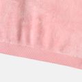 Barbie Toddler Girl Heart Print Fluffy Pullover Dress Pink image 5