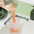 50Pcs Kitchen Sink Filter Mesh with Triangle Rack for Kitchen Waste Leftover Green image 3