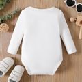 New Year Baby Boy/Girl 95% Cotton Long-sleeve Letter Print Jumpsuit White image 3