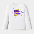 Go-Neat Water Repellent and Stain Resistant Mommy and Me White Long-sleeve Graphic T-shirts White image 4