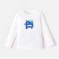 Go-Neat Water Repellent and Stain Resistant Family Matching Animal Print Long-sleeve Tee White image 5