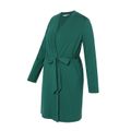 Nursing Belted Nightdress & Baby Swaddle Wrap Blanket & Beanie Hat Set Dark Green image 4