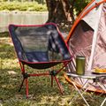Cadeira de acampamento portátil compacta cadeira de mochila ultraleve cadeiras dobráveis com bolsa de transporte para camping pesca caminhada piquenique passeio autônomo Vermelho image 2