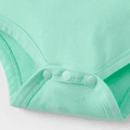 Baby Boy Cotton Short-sleeve Romper Light Green image 4