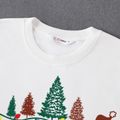 Christmas Family Matching Xmas Tree & Letter Print Long-sleeve Sweatshirts White image 3