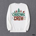 Christmas Family Matching Xmas Tree & Letter Print Long-sleeve Sweatshirts White image 2