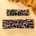 2-pack Leopard Print Bow Headband for Mom and Me Khaki image 2