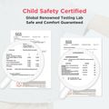 [5Y-14Y] Go-Neat Water Repellent and Stain Resistant Kid Girl/Boy Cloud & Heart Print Hoodie Sweatshirt Light Grey image 4