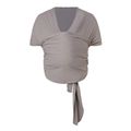 Baby Wrap Carrier, Breathable Stretchy Infant Sling Hands-Free Baby Carrier Sling Perfect for Newborn Babies Dark Grey image 3