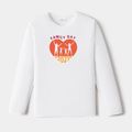 Go-Neat Water Repellent and Stain Resistant Family Matching Print Graphic Long-sleeve Tee White image 2