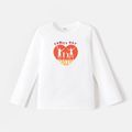 Go-Neat Water Repellent and Stain Resistant Family Matching Print Graphic Long-sleeve Tee White image 4