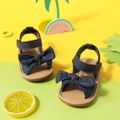 Baby / Toddler Bow Decor Denim Sandals Prewalker Shoes Royal Blue image 1