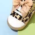 Baby / Toddler Bow & Glitter Decor Leopard Pattern Prewalker Shoes Brown image 4