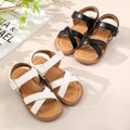 Toddler / Kid Criss Cross Vamp Sandals White image 2