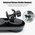 Universal Stroller Snack Tray with 2 Cup Holders Stroller Snack Catcher and Drinks Holder Stroller Accessories Black image 3