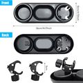 Universal Stroller Snack Tray with 2 Cup Holders Stroller Snack Catcher and Drinks Holder Stroller Accessories Black image 2