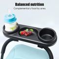 Universal Stroller Snack Tray with 2 Cup Holders Stroller Snack Catcher and Drinks Holder Stroller Accessories Black image 1