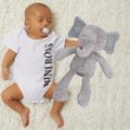 7.8''/15.6'' Soft Adorable Animal Elephant Baby Pillow Infant Sleeping Stuff Toys Baby 's Playmate Toddler Gift Grey image 1