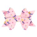 Sequin / Glitter Decor Bow Hair Clip for Girls Pink image 2