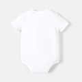 Go-Neat Resistente a manchas Conjuntos de roupa para a família Mãe e eu Estampado animal Manga curta Tops Branco image 2