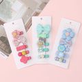 5-pack Multi-shape Hair Clips for Girl Blue image 4