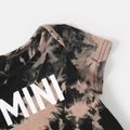 Family Matching 100% Cotton Short-sleeve Letter Graphic Allover Print Tee Colorful image 4