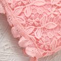 2pcs Baby Girl Pink Floral Jacquard Camisole and Shorts Set Pink image 3