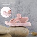 Toddler Lightweight Breathable Double Velcro Sandals Light Pink image 1