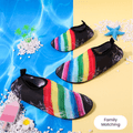Family Matching Rainbow Pattern Paddle Shoes Beach Shoes Multi-color image 2