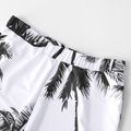 Breezy Coconut Tree Printed Charm Family Matching Swimsuit White