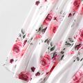 Mommy and Me Floral Print Sling Maxi Dresses White image 4