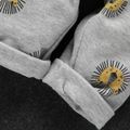 100% Cotton 3pcs Lion Print Long-sleeve Yellow Baby Set Yellow