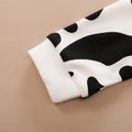 1 unidade Bebé Unissexo Costuras de tecido Padrão de vaca Casual Manga comprida Macacão Branco
