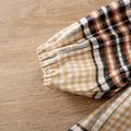 Baby Girl Button Front Long-sleeve Plaid Dress PLAID image 5